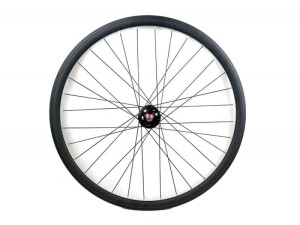 Koło Czarne  przód ostre koło torowe  Santafixie 30 mm