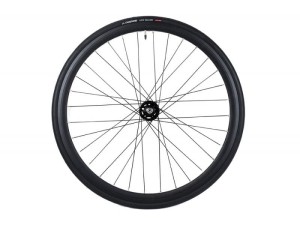 Koło Czarne przód ostre koło torowe Santafixie 30 mm + Opony 