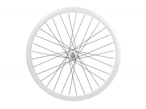 Koło Białe tył ostre koło torowe Santafixie 30 mm