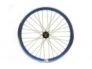 Koło tył niebieskie ostre koło torowe Orgin8 42 mm