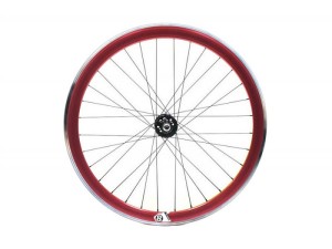 Koło Czerwone przód ostre koło torowe Orgin8 42 mm