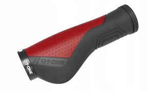 Chwyty T-One Gripy Rowerowe gumowe Czerwone Ergo