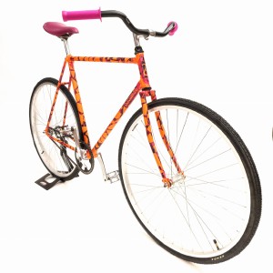 BALUMA Rower miejski Single speed Torpedo Fuksjowa Panterka 