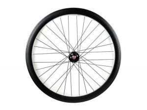 Koło Czarne przód ostre koło torowe Santafixie 40 mm