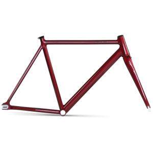 Rama torowa ostre koło single Speed DARKSIDE MANNHEIM FRAMESET czerwona piekielna czerwień połysk