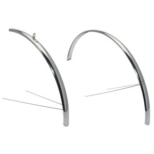 Błotniki rowerowe retro szosówka rower stal nierdzewna