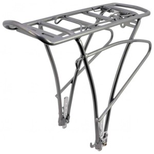 bagaznik sakwowy rowerowy 28 cali rower srebrny