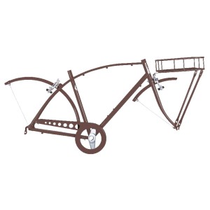 Gotowy pomalowany frameset rama do złożenia roweru