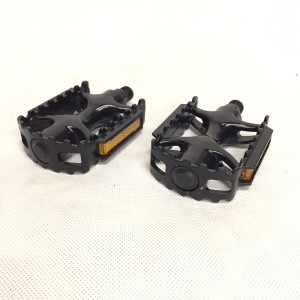 Pedały ostre koło retro Aluminiowe 9/16 czarne