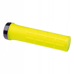 Chwyty Gripy Rowerowe gumowe na śrubę żółte
