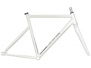 Rama  torowa Ostre koło single Speed SANTAFIXIE RAVAL Biała 