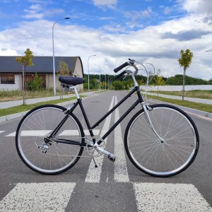 Baluma Rower Miejski Retro Damski Szosówka CZARNA MAMBA  