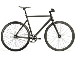 Rower SANTAFIXIE RAVAL Czarny MAT  30 mm Single Speed ostre koło KIEROWNICA RISER 