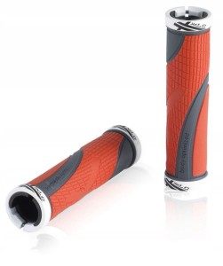 Chwyty XLC Gripy Rowerowe Czerwone/Szare S23