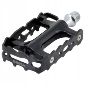 Pedały czarne Aluminiowe 9/16 maszynowe P19